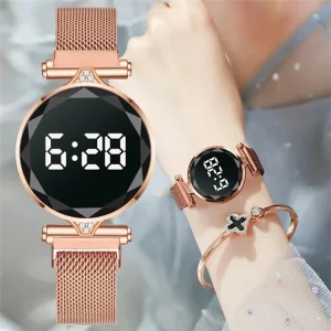 Women’s Gold Stainless Steel Ultra Thin Quartz Watch