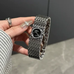 Women’s Luxury Quartz Pointer Display Watch Stainless Steel Waterproof 16mm Alloy Band Width Gold Jewellery