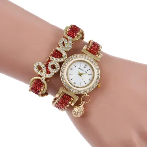 Women’s Luxury Watch Fashion Simple Full Diamond Quartz Watches Bracelet Set