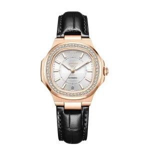 Women’s Mechanical Watch Fashion Luxury Automatic Self-Winding Business Diamond Watch