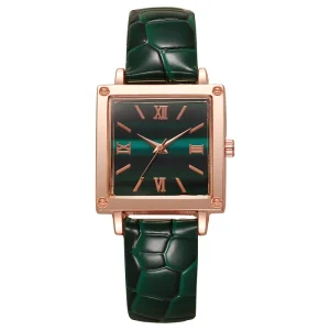 Women’s Minimalist Beige Stainless Steel Mechanical Watch Sub-Dial Design Casual Rubber Strap Analog