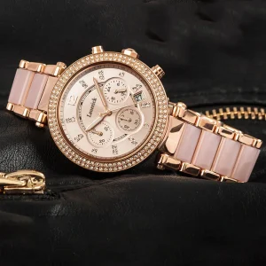 Women’s Quartz Fashion Charm Watch Double Diamond Crystal Japanese Movement