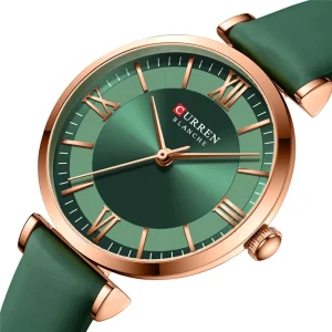 Women’s Quartz Leather Wrist Watch, Luxury Business Wristwatch