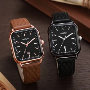 Women’s Quartz Watch Casual Business Sports Leather Belt Small Square Dial PC Case Material Glass Buckle Great Watches