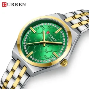 Women’s Quartz Watch, Luxury Diamond, Stainless Steel, Waterproof, Small Dial, Casual