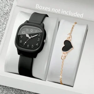 Women’s Quartz Watch Silicone Strap Digital Student Party Korean Style Light Luxury Sports Fashion