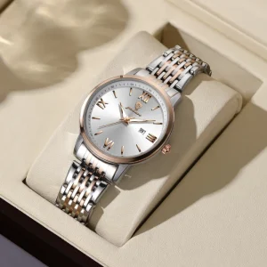 Women’s Quartz Watch Water Resistant Stainless Steel Band Fashion Wristwatch Custom Business Watch