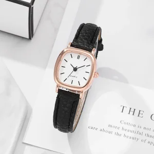Women’s Quartz Watch with Belt, Vintage Style