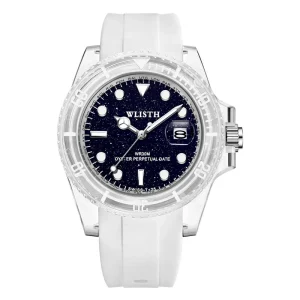 Women’s Quartz Watch with a Silicone Strap Luminous Display Calendar Function Waterproof Feature Stylish and Trendy Wristwatch
