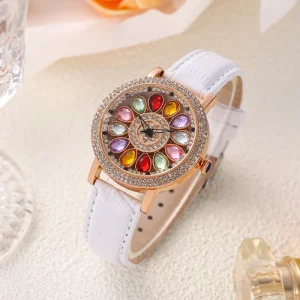 Women’s Quartz Wrist Watch Leather Waterproof Luxury Gift Bracelet Lady Watches