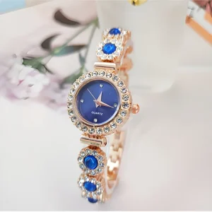 Women’s Quartz Wristwatch Fashionable Luxury Jewelry Strap Montre Femme