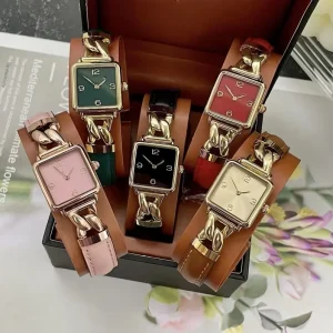 Women’s Quartz Wristwatch Waterproof Leather Strap