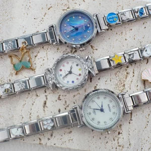 Women’s Retro Diamond Zircon Watch Bracelet Stainless Steel Luxury Fashion