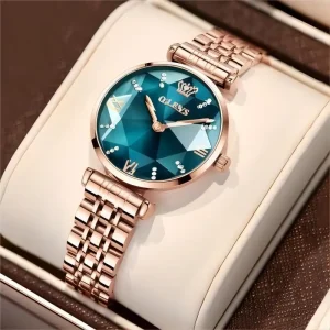 Women’s Rose Gold Stainless Steel Waterproof Watch