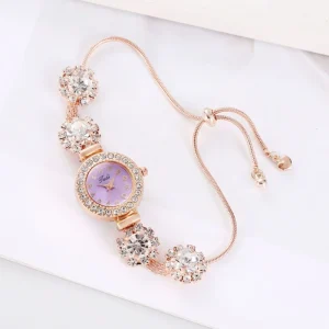 Women’s Simple Quartz Wristwatch Small Dial Bracelet Watch