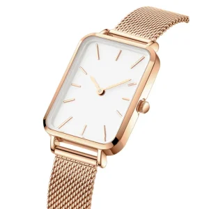 Women’s Small Analog Classic Watch Minimalistic Dainty Square Watch