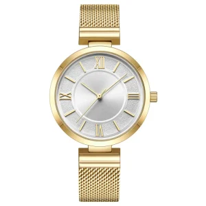 Women’s Stainless Steel Mesh Quartz Wristwatch