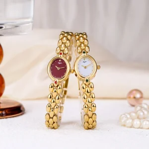 Women’s Stainless Steel Watch Rhinestone Inlay Quartz 16mm