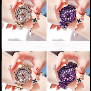 Women’s Steel Band Quartz Watch, Stainless Steel, Waterproof