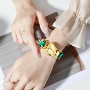 Women’s Triangle Alloy Bracelet Watch, Quartz Movement, Eco Friendly