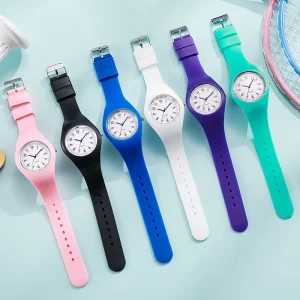 Women’s Ultra Thin Silicone Quartz Wrist Watch 3ATM Waterproof