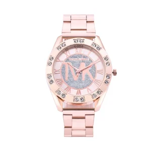 Women’s Watch Fashion Diamond TVK Quartz Watch Business Stainless Steel Gold Ladies Clock Gift Wristwatch for Women