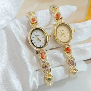 Women’s Watch Fashion Leisure Sports Vintage Quartz Waterproof Watch for Ladies