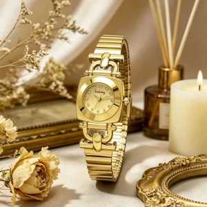 Women’s Watch Square Quartz Elegant Bracelet Band Ladies Wristwatch