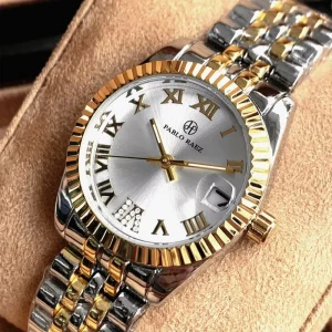 Women’s Watch Stainless Steel Waterproof Calendar Quartz Watch