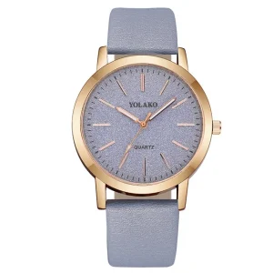 Women’s Watch with Frosted Scratches Ultra Thin Dial Minimalist Casual Women’s Quartz Watch