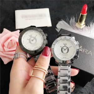 Women’s and Men’s Watch Steel Band Thin Calendar Mechanical Watch