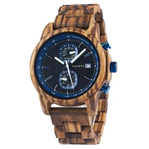 Wood Strap Wooden Watch Small Eye Design Literal Square Funnel Sandblasting Technology Renewable Natural Material Business