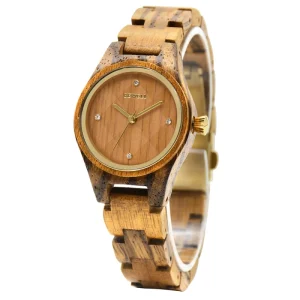 Wood Watch Oem Your Own logo Brand Wooden Watch for Women with Mixed Wood case and Band
