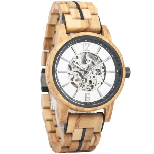 Wooden Luxury Unisex Watch, Custom Logo, Chronograph Automatic Sport Business Antique Watch