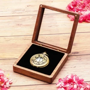 Wooden Pocket Watch Case Wooden Watch Box Wooden Storage Box