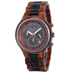 Wooden Sport Fashion Wrist Watch Men Women Business Cartoon Coin Design Chronograph Pointer