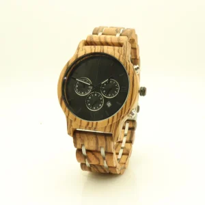 Wooden Watches Factory OEM Wristwatch Stainless Steel Wood Watch for Men