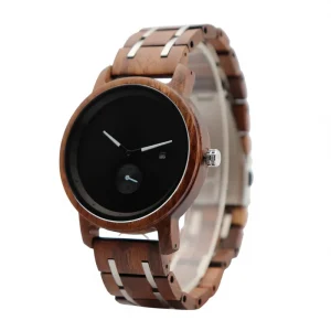 Wooden Wrist Watch Quartz Watch Natural Wood Luxury Watch for Men Popular OEM Factory