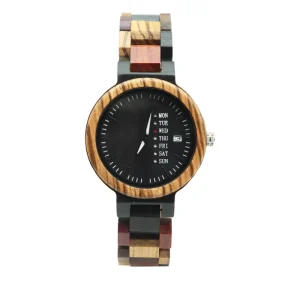 Wooden Wristwatch Women Men Quartz Movt Custom Logo Wood Watch Wristwatches Relojes De Madera Holz Uhr Sports
