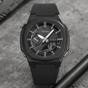 Wristwatches Digital Alarm Silicone Strap Back Light Waterproof Week LED Shock Resistant 50M Water Resistant Watches