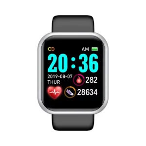 Y68 D20 Waterproof Smart Watch for Men and Women Digital Fitness Tracker with Blood Pressure Monitoring Alarm Clock IP67