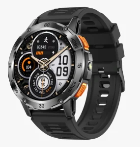YK10 Outdoor Flashlight Smart Watch Compass Breathing Exercises Multi Sports Mode 400mAh IP68 Waterproof Bluetooth Call