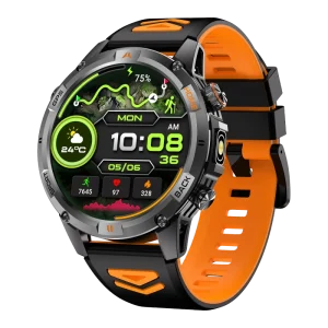 YK15 Outdoor Smart Watch 1.46 inch IPS 360*360 Screen Heart Rate Blood Pressure Monitoring Calendar IP68 Waterproof 580mAh