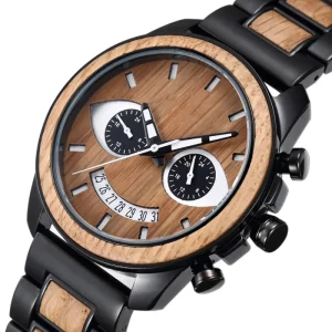 YS5589 White Oak Wood Watch Quartz Movement Relaxed Soft Edged Design Simple Comfort First Wear Pointer White Oak Fashion Watch
