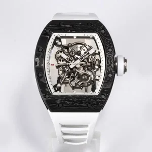 fully skeletonized dialless design NTPT carbon fiber case 055 men’s ultra-light sports mechanical watch