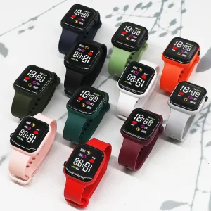 Student Electronic Fashion Sports Watch Silicone Lighting Sport Child LED Watch Kids Digital Luxury Watch