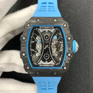 skeleton tourbillon movement NTPT carbon fiber case 53-01 men’s luxury fashion sports ultra-light watch